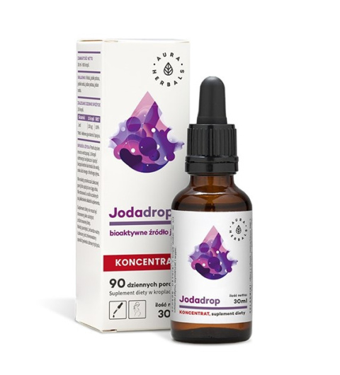 Jodadrop, bioaktywne źródło jodu, koncentrat, krople 30 ml Jodadrop, bioaktywne źródło jodu, koncentrat, krople 30 ml