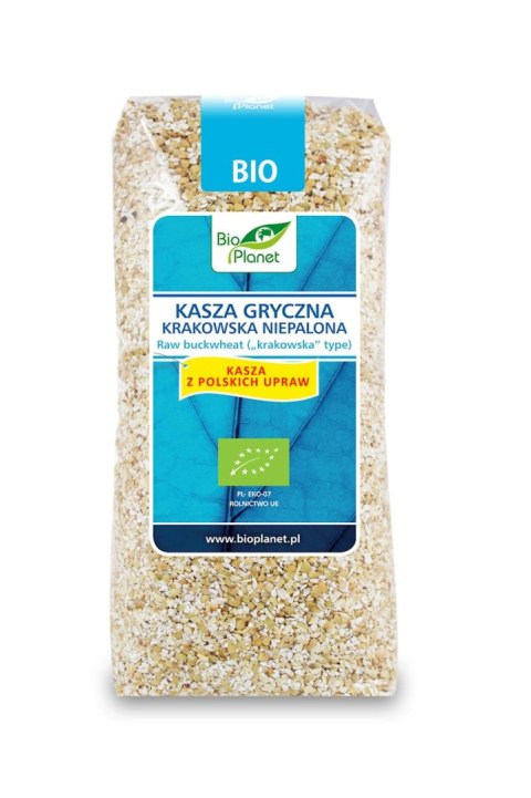 BIO PLANET Kasza gryczana KRAKOWSKA niepalona BIO 500g BIO PLANET Kasza gryczana KRAKOWSKA niepalona BIO 500g
