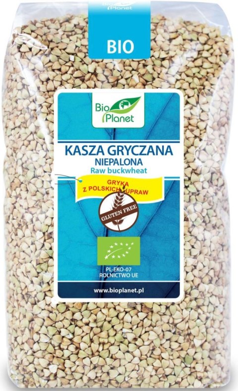BIO PLANET Kasza gryczana niepalona bezglutenowa BIO 1kg BIO PLANET Kasza gryczana niepalona bezglutenowa BIO 1kg