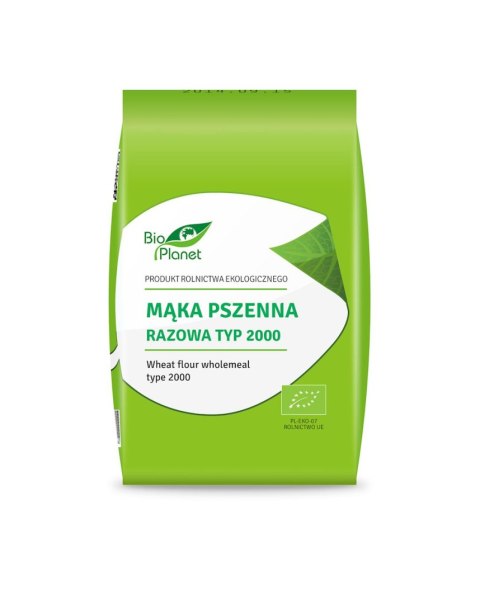 BIO PLANET Mąka pszenna razowa typ 2000 BIO 1kg BIO PLANET Mąka pszenna razowa typ 2000 BIO 1kg