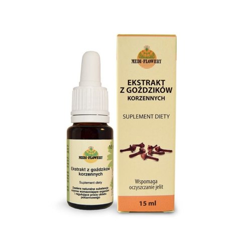 Ekstrakt z goździków korzennych 15ml MEDI-FLOWERY Ekstrakt z goździków korzennych 15ml MEDI-FLOWERY