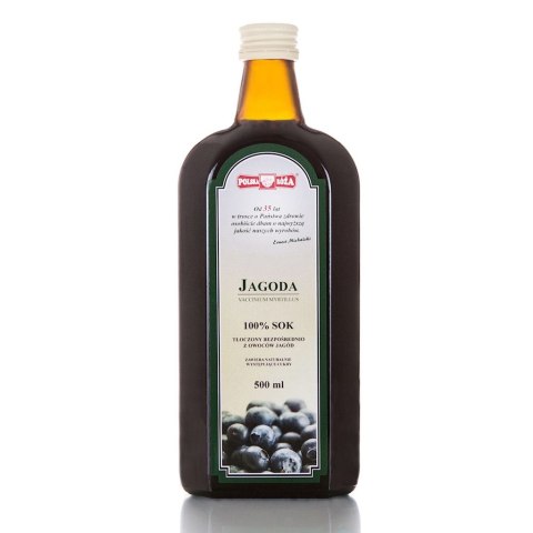 JAGODA sok 100% 500ml bez cukru POLSKA RÓŻA JAGODA sok 100% 500ml bez cukru POLSKA RÓŻA