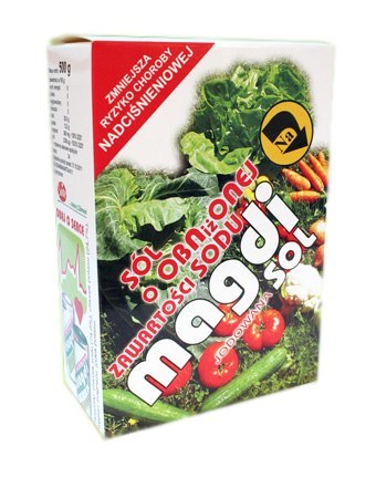 MAGDISOL Sól o obniżonej zawartości sodu jodowana 500g