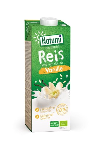 NATUMI Napój ryżowo-waniliowy BIO 1L bezglutenowy