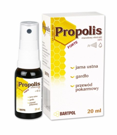Propolis etanolowy ekstrakt 10% 20ml BARTPOL Propolis etanolowy ekstrakt 10% 20ml BARTPOL