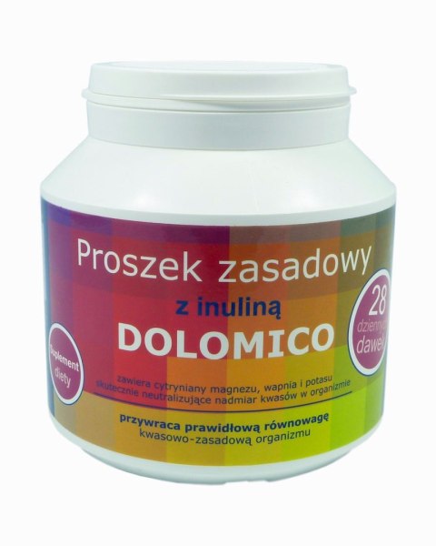 Proszek zasadowy z inuliną 200g DOLOMICO Proszek zasadowy z inuliną 200g DOLOMICO