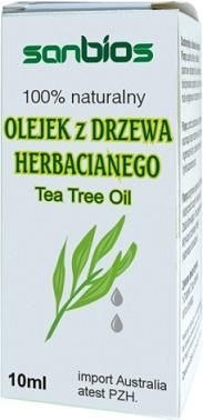 SANBIOS Olejek z drzewa herbacianego 10ml SANBIOS Olejek z drzewa herbacianego 10ml