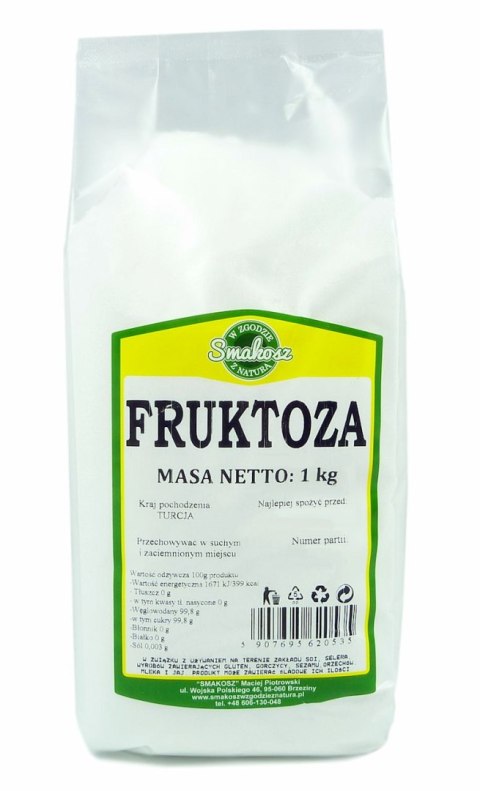 SMAKOSZ Fruktoza krystaliczna 1kg SMAKOSZ Fruktoza krystaliczna 1kg