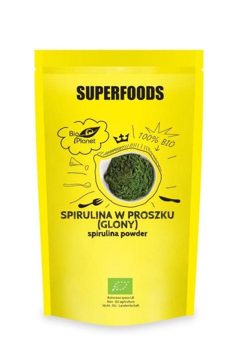 SUPERFOODS Spirulina w proszku (glony) BIO 200g BIO PLANET