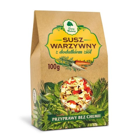 Susz warzywny z dodatkiem ziół 100g DARY NATURY Susz warzywny z dodatkiem ziół 100g DARY NATURY