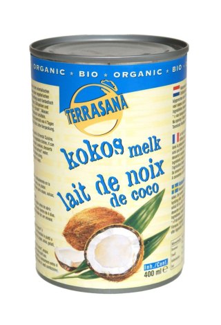 TERRASANA Coconut milk - napój kokosowy bez gumy guar w puszce (22% tłuszczu) BIO 400ml