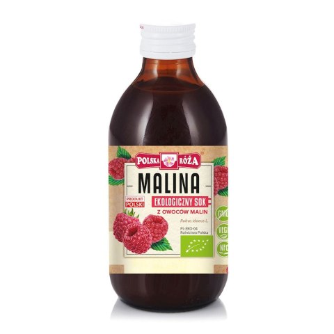 Ekologiczna Malina sok 100% 250ml POLSKA RÓŻA Ekologiczna Malina sok 100% 250ml POLSKA RÓŻA