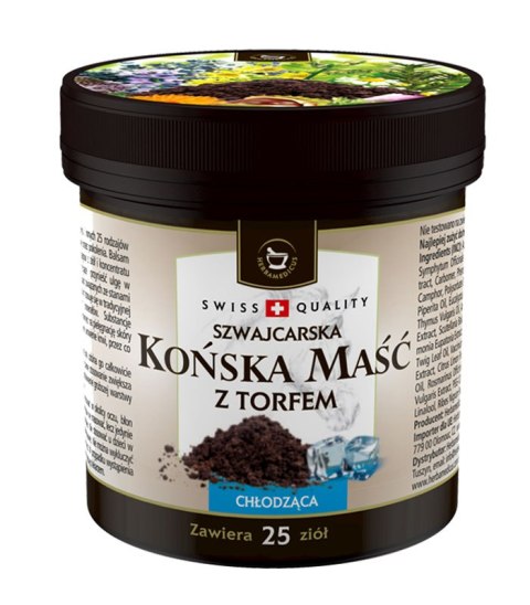 HERBAMEDICUS Końska maść z Torfem chłodząca 225ml (Szwajcaria) HERBAMEDICUS Końska maść z Torfem chłodząca 225ml (Szwajcaria)