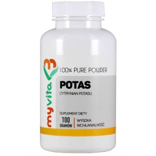MyVita Potas w proszku 100g - Cytrynian potasu