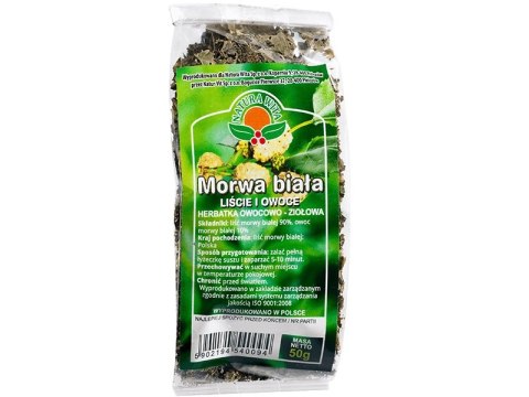 NATURA-WITA Herbatka Morwa Biała - liście i owoce 50g NATURA-WITA Herbatka Morwa Biała - liście i owoce 50g