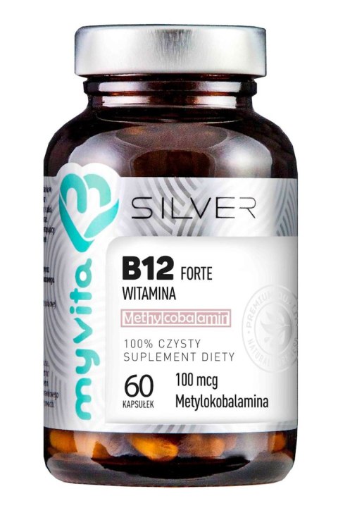 SILVER Witamina B12 100mcg, 60kaps. (Metylokobalamina) MyVita SILVER Witamina B12 100mcg, 60kaps. (Metylokobalamina) MyVita