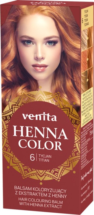 VENITA henna tuba nr 6 tycjan 75ml - balsam koloryzujący
