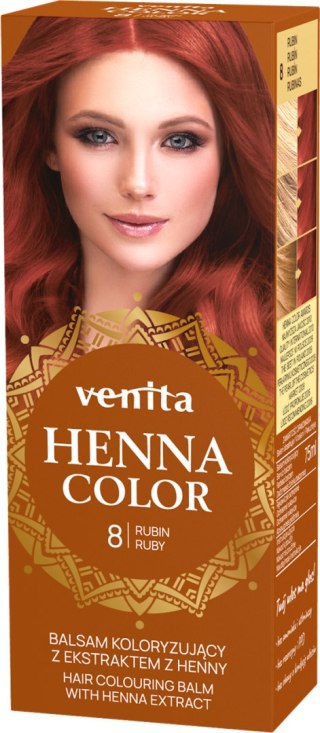 VENITA henna tuba nr 8 rubin 75ml - balsam koloryzujący