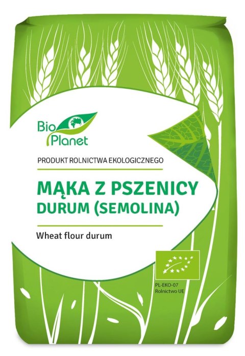 BIO PLANET Mąka z pszenicy durum (semolina) BIO 1kg BIO PLANET Mąka z pszenicy durum (semolina) BIO 1kg