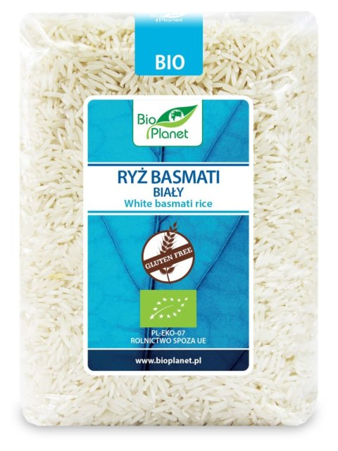 BIO PLANET Ryż basmati biały bezglutenowy BIO 1kg BIO PLANET Ryż basmati biały bezglutenowy BIO 1kg