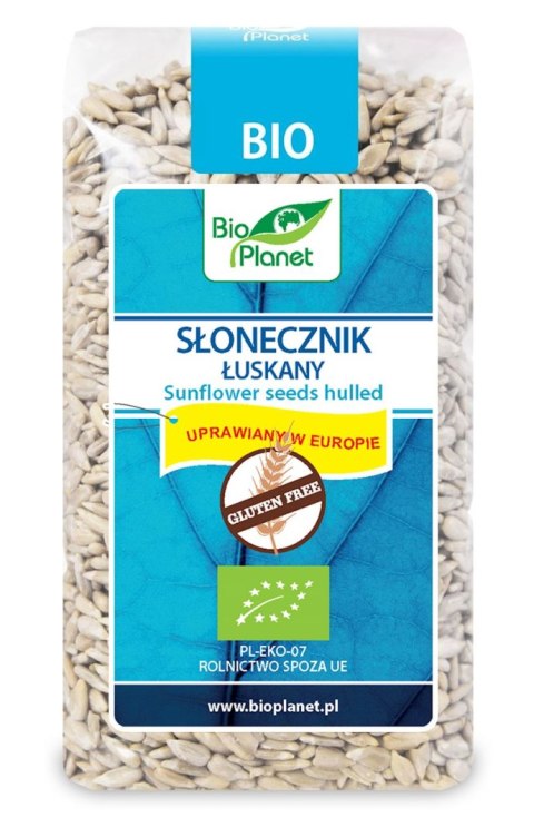 BIO PLANET Słonecznik łuskany bezglutenowy BIO 350g BIO PLANET Słonecznik łuskany bezglutenowy BIO 350g
