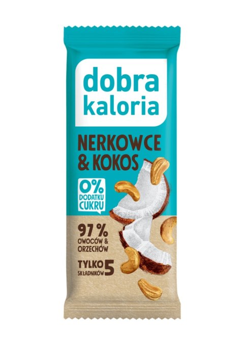 DOBRA KALORIA Baton Nerkowce & kokos 35g KUBARA DOBRA KALORIA Baton Nerkowce & kokos 35g KUBARA