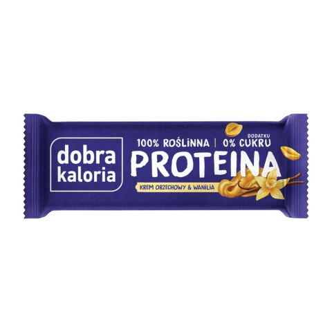 DOBRA KALORIA Baton PROTEINA Krem orzechowy & wanilia 45g KUBARA DOBRA KALORIA Baton PROTEINA Krem orzechowy & wanilia 45g KUBARA