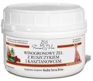 FarmVix Winogronowy żel z ruszczykiem i kasztanowcem 350g FarmVix Winogronowy żel z ruszczykiem i kasztanowcem 350g