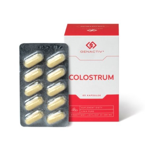 GENACTIV Colostrum kapsułki 200mg, 60 kaps. - bioaktywny liofilizat 2h GENACTIV Colostrum kapsułki 200mg, 60 kaps. - bioaktywny liofilizat 2h