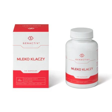 GENACTIV Mleko klaczy kapsułki 250mg, 120 kaps. GENACTIV Mleko klaczy kapsułki 250mg, 120 kaps.