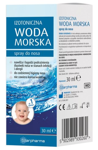 Izotoniczna woda morska spray do nosa 30ml STARPHARMA