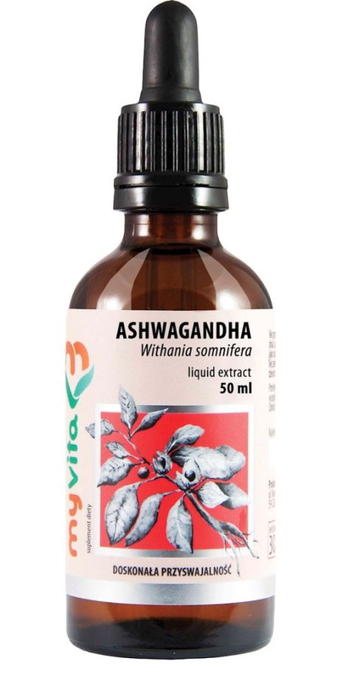 MyVita Ashwagandha - ekstrakt w kroplach 50ml MyVita Ashwagandha - ekstrakt w kroplach 50ml