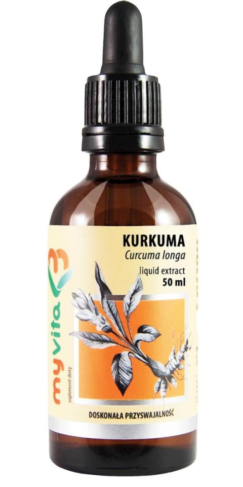 MyVita Kurkuma - ekstrakt w kroplach 50ml MyVita Kurkuma - ekstrakt w kroplach 50ml