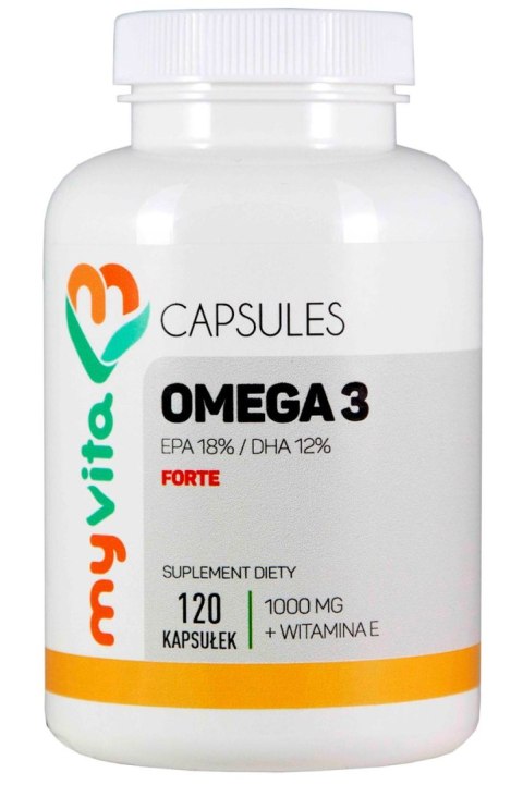 MyVita Omega-3 Forte 1000mg, 120kaps. MyVita Omega-3 Forte 1000mg, 120kaps.