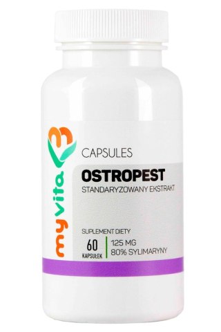 MyVita Ostropest ekstrakt (80% sylimaryny) 125mg, 60kaps.