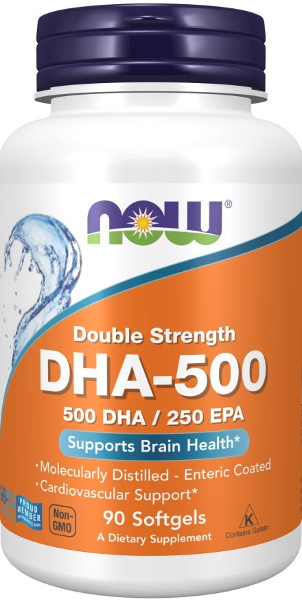 NOW FOODS DHA-500, 90sgels. (500 mg DHA / 250 mg EPA)