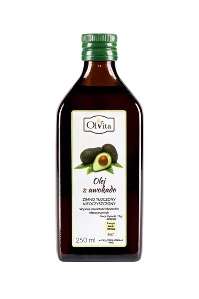 OLVITA Olej z awokado zimnotłoczony 250ml OLVITA Olej z awokado zimnotłoczony 250ml