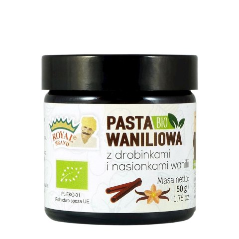 Pasta waniliowa BIO słoik 50g ROYAL BRAND Pasta waniliowa BIO słoik 50g ROYAL BRAND