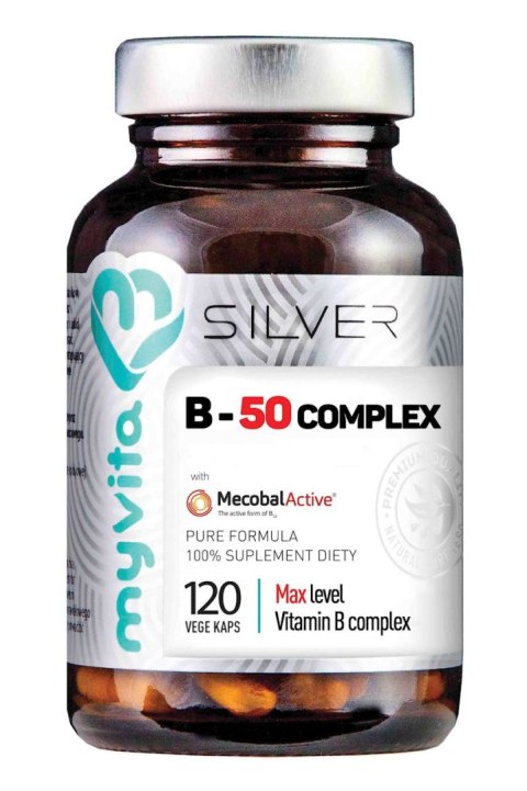 SILVER Witamina B-50 Complex MAX 120kaps. MyVita SILVER Witamina B-50 Complex MAX 120kaps. MyVita