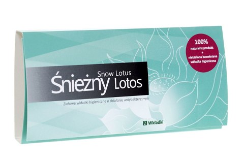 ŚNIEŻNY LOTOS Mini 2 sztuki - ziołowe wkładki higieniczne o działaniu antybakteryjnym ŚNIEŻNY LOTOS Mini 2 sztuki - ziołowe wkładki higieniczne o działaniu antybakteryjnym