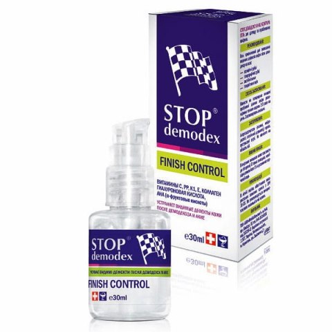 STOP DEMODEX Żel do twarzy Finish Control 30ml (Ukraina) GOLDEN PHARM STOP DEMODEX Żel do twarzy Finish Control 30ml (Ukraina) GOLDEN PHARM