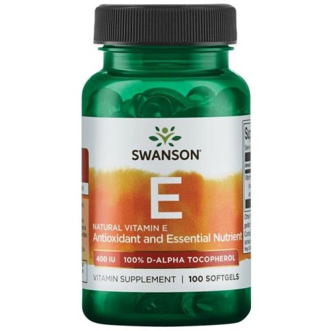 SWANSON Witamina E naturalna 400IU, 100sgels. SWANSON Witamina E naturalna 400IU, 100sgels.