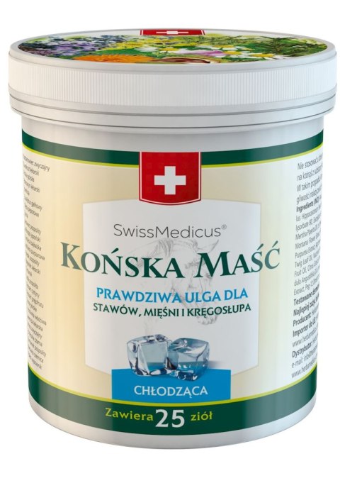 SWISSMEDICUS Końska maść chłodząca 500ml SWISSMEDICUS Końska maść chłodząca 500ml