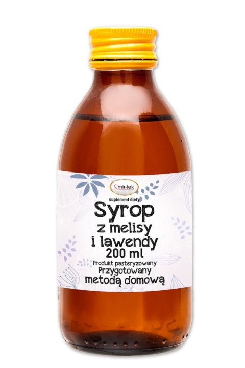 Syrop z melisy i lawendy 200ml MIR-LEK Syrop z melisy i lawendy 200ml MIR-LEK