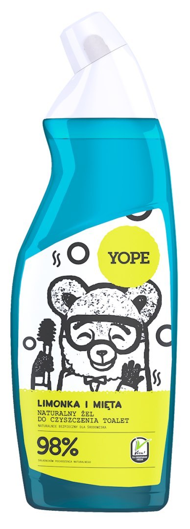 YOPE Żel do czyszczenia toalet limonka i mięta 750ml YOPE Żel do czyszczenia toalet limonka i mięta 750ml