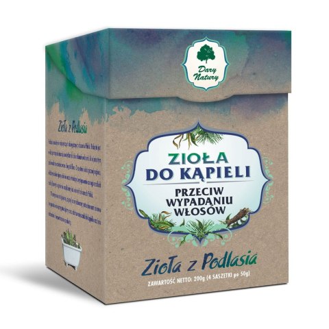 Zioła do kąpieli przeciw wypadaniu włosów 4*50g DARY NATURY Zioła do kąpieli przeciw wypadaniu włosów 4*50g DARY NATURY