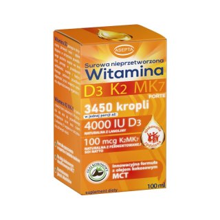 ASEPTA Witamina D3+K2 MK7 forte - 100ml