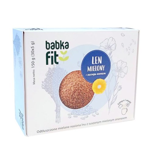 Babka FIT len mielony z suszonym ananasem saszetki 30x5g INSTYTUT WNiRZ [DW: 2025.01]