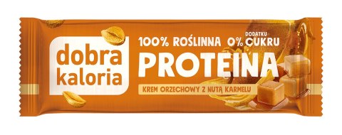 DOBRA KALORIA Baton PROTEINA Krem orzechowy z nutą karmelu 42g KUBARA DOBRA KALORIA Baton PROTEINA Krem orzechowy z nutą karmelu 42g KUBARA