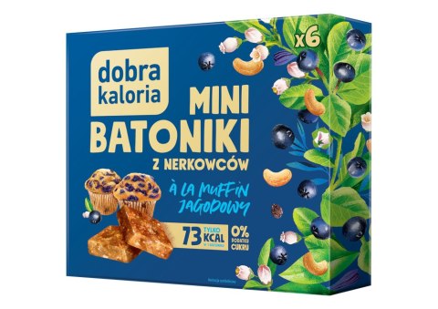 DOBRA KALORIA Mini batoniki a'la muffin jagodowy z nerkowców (6x17g) KUBARA DOBRA KALORIA Mini batoniki a'la muffin jagodowy z nerkowców (6x17g) KUBARA